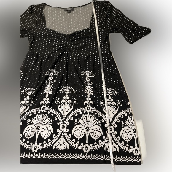 Amazing Find! Beautiful Refine Decadent Classic Classy Black & White Dress AGB - Picture 13 of 14